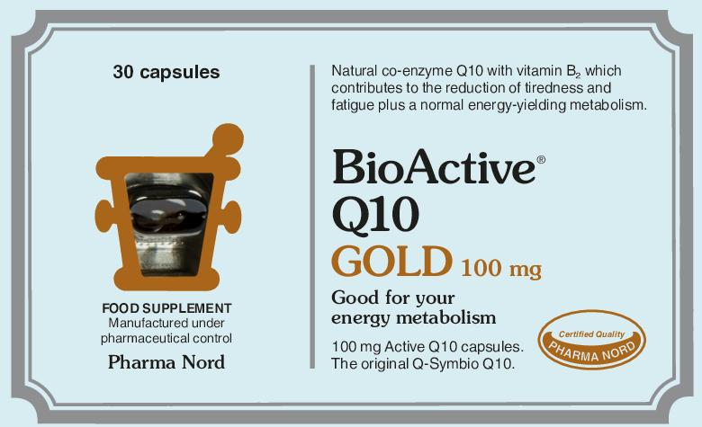 BioActive Q10 Gold 100mg 30 Capsules - Energy Metabolism Supplement