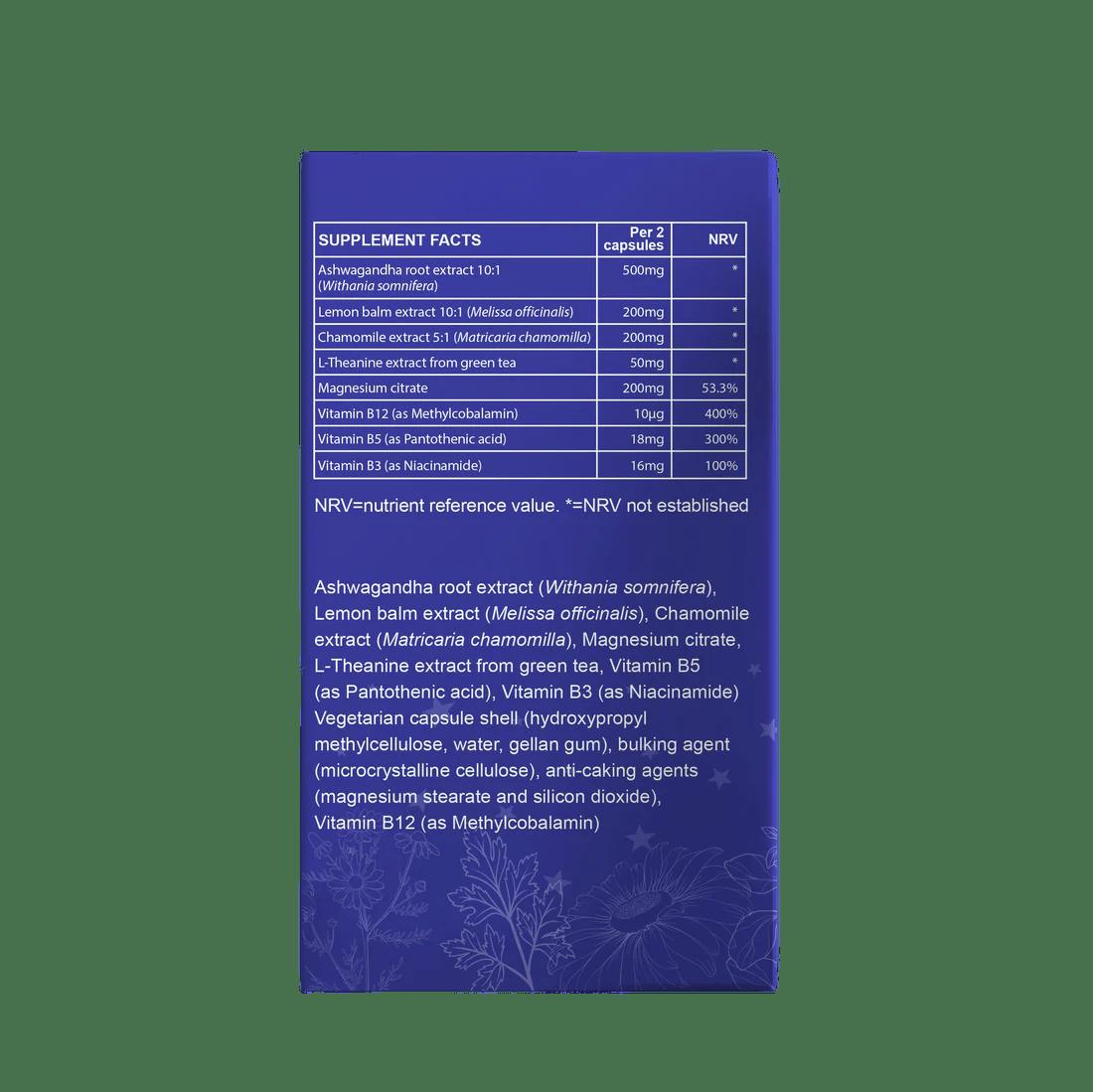 FabU R&R Relax 60 Capsules Supplement with Ashwagandha and Botanical Extracts