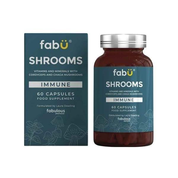 Shrooms Immune 60 Capsules - Vitamins & Minerals with Cordyceps & Chaga Mushrooms - Immune Support