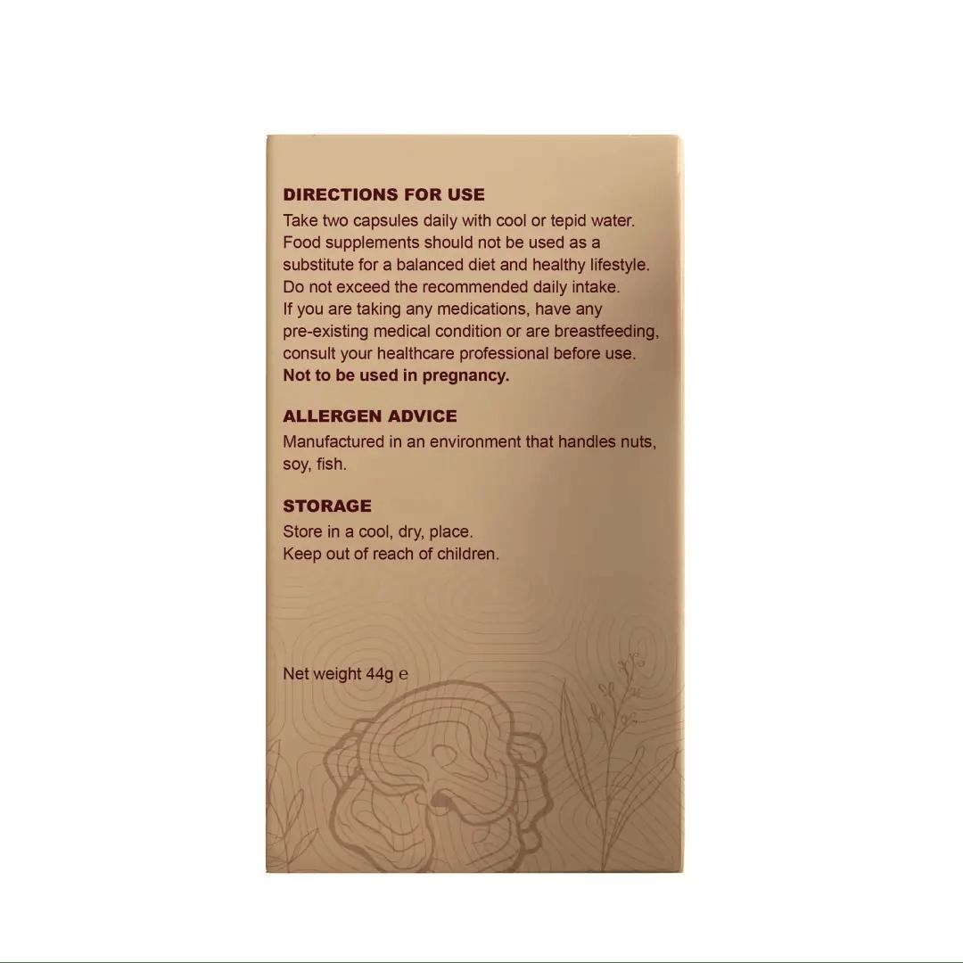 FabU Skin Glow Supplement with Reishi Mushroom, Vitamins, Amino Acids & Zinc - 60 Capsules