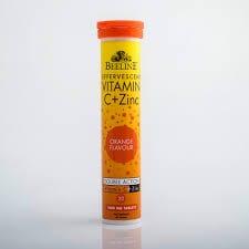 Beeline Vitamin C & Zinc Effervescent Tablets Orange Flavour 1000mg - 20 Tablets