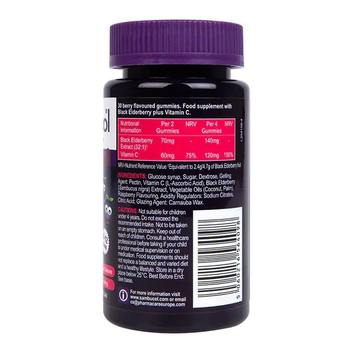 Sambucol Kids Gummies Black Elderberry Vitamin C Immune Support 30 Gummies