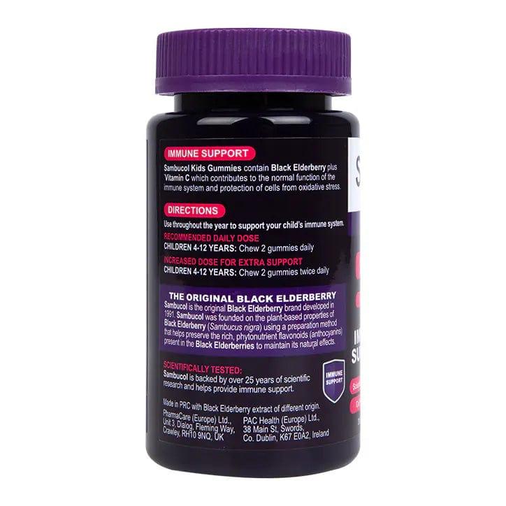 Sambucol Kids Gummies Black Elderberry Vitamin C Immune Support 30 Gummies