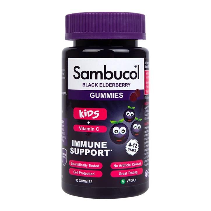 Sambucol Kids Gummies Black Elderberry Vitamin C Immune Support 30 Gummies