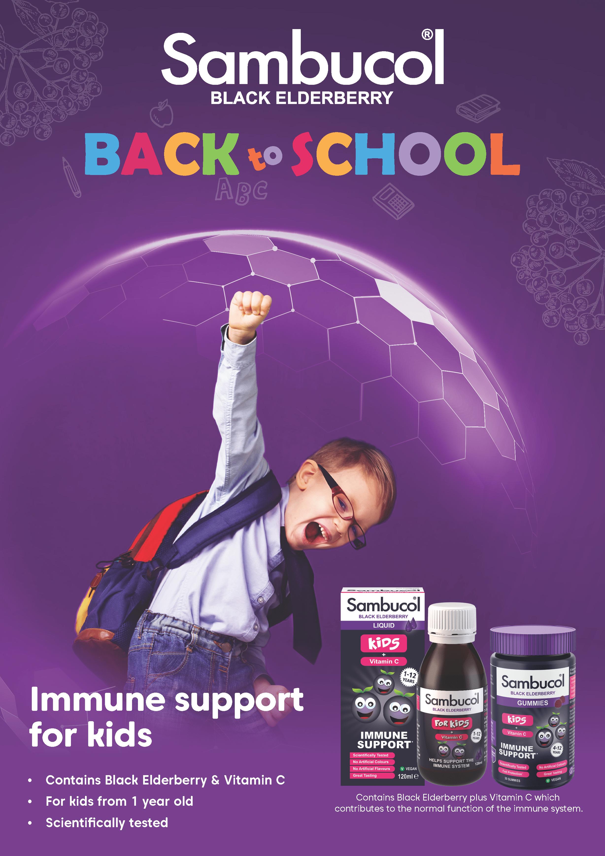 Sambucol Black Elderberry Immuno Forte Liquid 120ml Vitamin C Zinc Immune Support