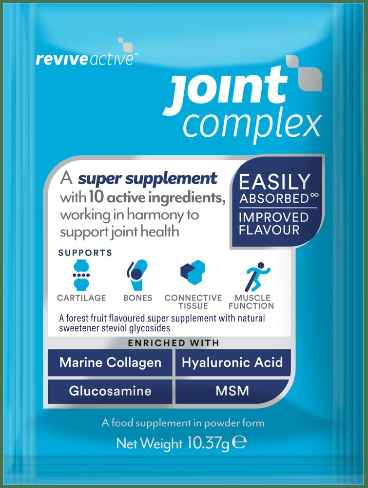 Revive Active Joint Complex 30 Pack Marine Collagen, Hyaluronic Acid, Glucosamine, MSM Supports Cartilage, Bones, Connective Tissue, Muscle Function