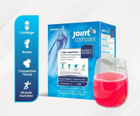 Revive Active Joint Complex 30 Pack Marine Collagen, Hyaluronic Acid, Glucosamine, MSM Supports Cartilage, Bones, Connective Tissue, Muscle Function