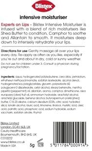 Blistex Intensive Moisturiser SPF10 5g - Protect & Rehydrate Lips