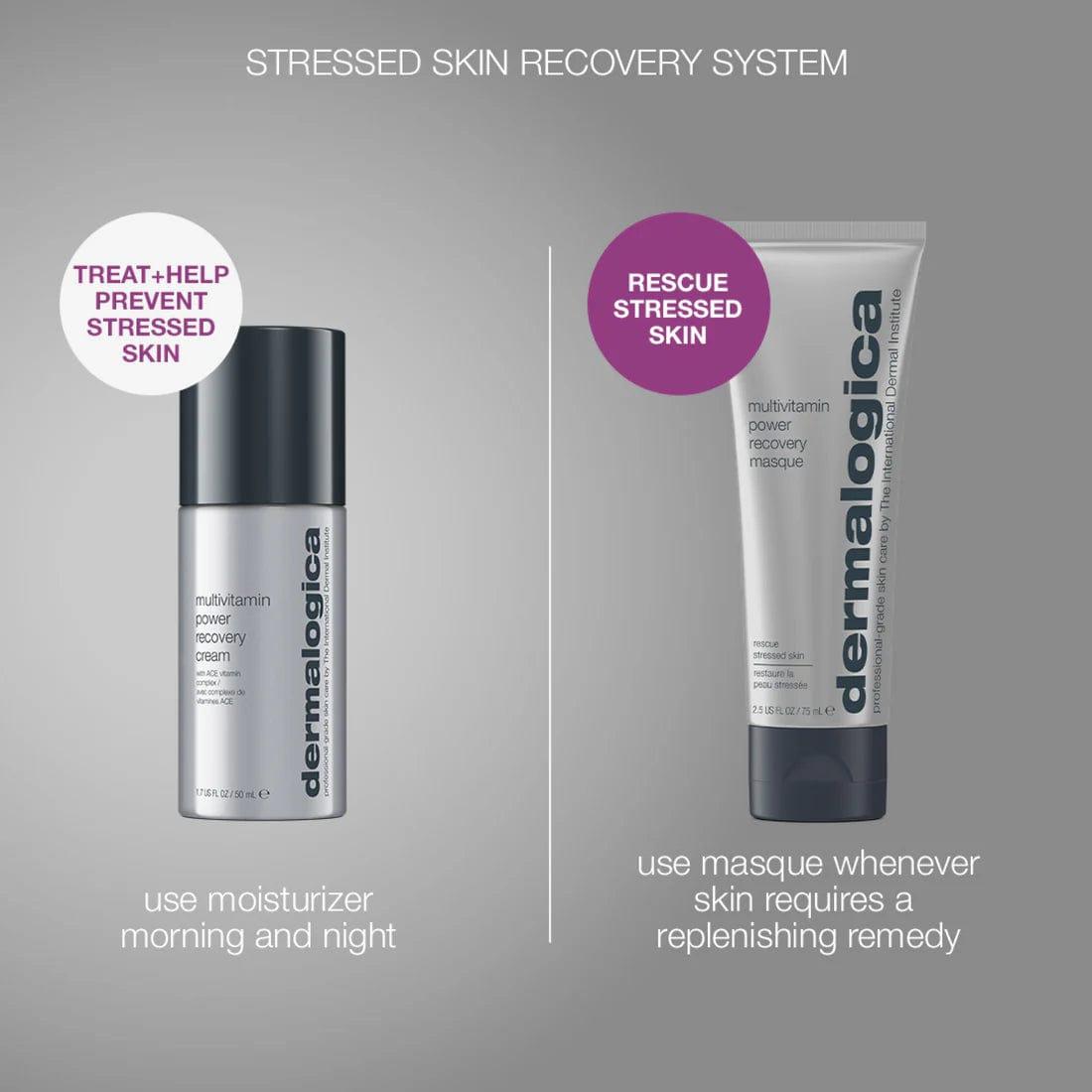 Dermalogica Stressed Skin Recovery System for Stressed Skin with Multivitamins - Hydrates, De-stresses, Fights Environmental Stressors, Boosts Skin Resilience - Skin Care
