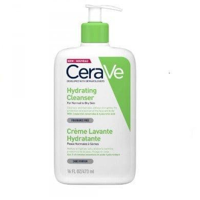 CeraVe Hydrating Cleanser 473ml for Normal to Dry Skin, Fragrance-free, Ceramides