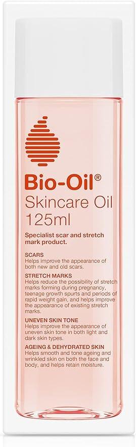 Bio-Oil Skincare Oil, 125 ml, Improves Scars, Stretch Marks, Uneven Skin Tone, Aging Skin, Contains Vitamins, Essential Oils