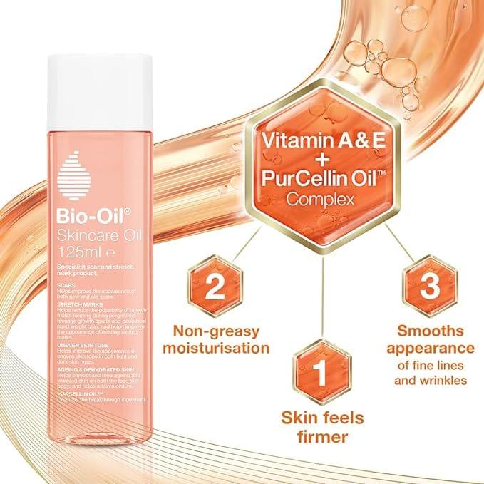 Bio-Oil Skincare Oil 60ml - Improves Scars, Stretch Marks, Uneven Skin Tone, Aging & Dehydrated Skin