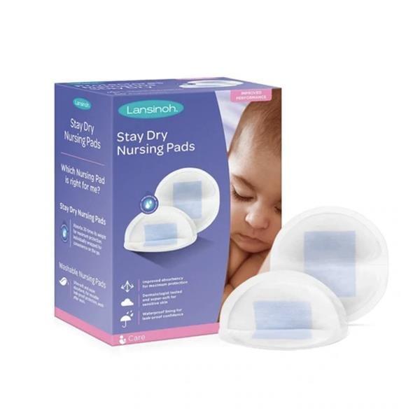 Lansinoh Disposable Nursing Pads 24 Count - Ultra slim, absorbent, stay-dry lining