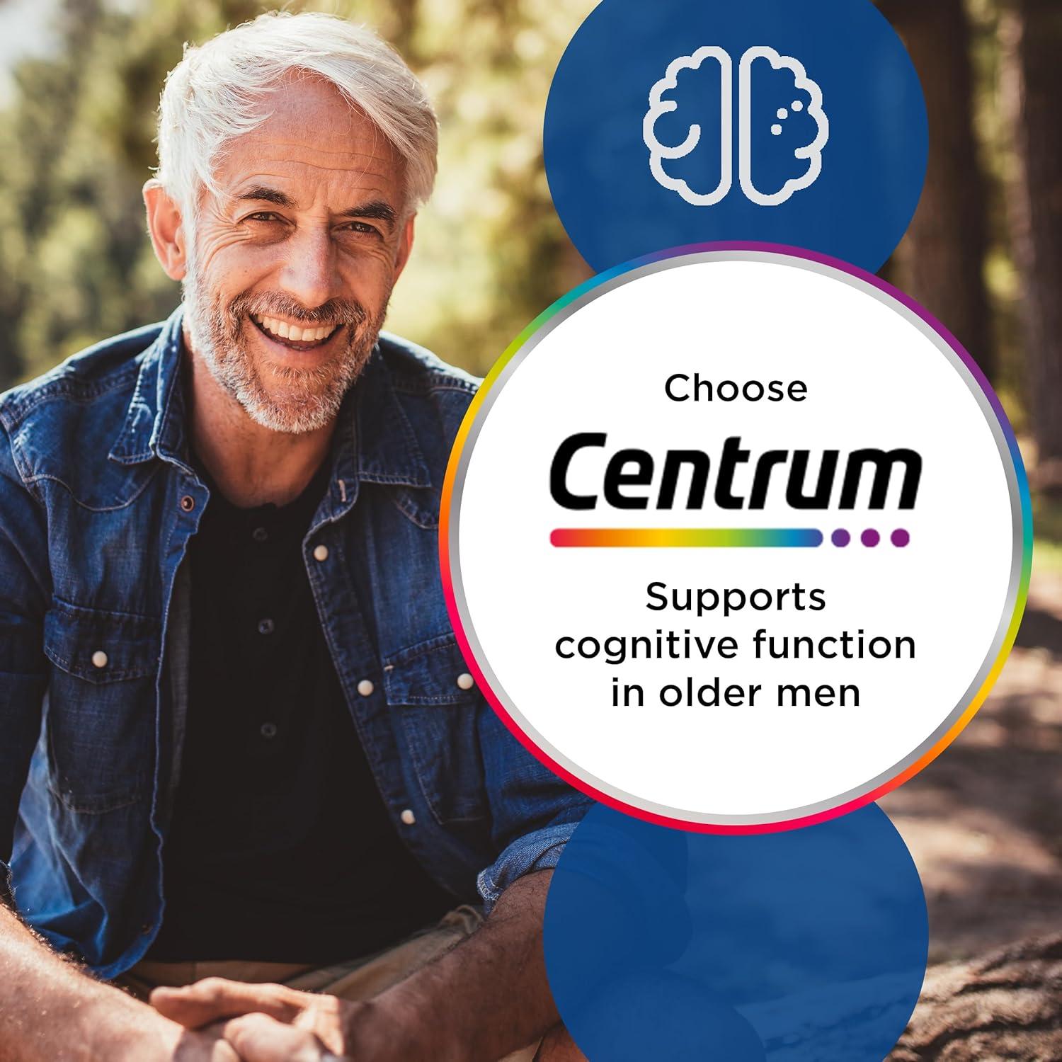 Centrum Men 50+ Multivitamin 30 Tablets - Supports Vitality, Immunity, Cognitive Function, Heart Function