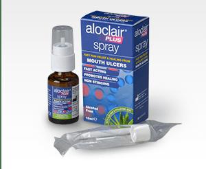 Aloclair Plus Spray 15ml - Mouth Ulcer Treatment - Fast Pain Relief & Healing, Alcohol Free, Non Stinging