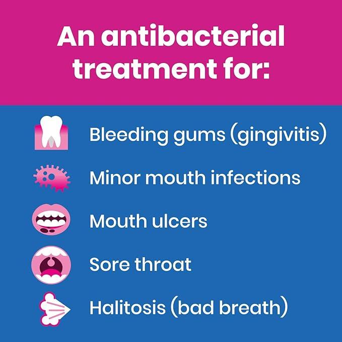 Oraldene Antibacterial Mouthwash for gingivitis, mouth ulcers, sore gums, sore throat - 200ml
