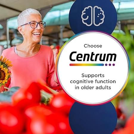 Centrum Advance 50+ Multivitamin Tablets 30s for Adults - Vitality, Bone, Immunity, Cognitive, Eye Support