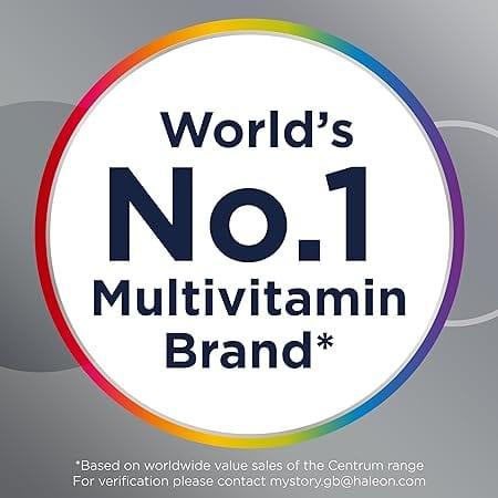 Centrum Advance 50+ Multivitamin Tablets 30s for Adults - Vitality, Bone, Immunity, Cognitive, Eye Support