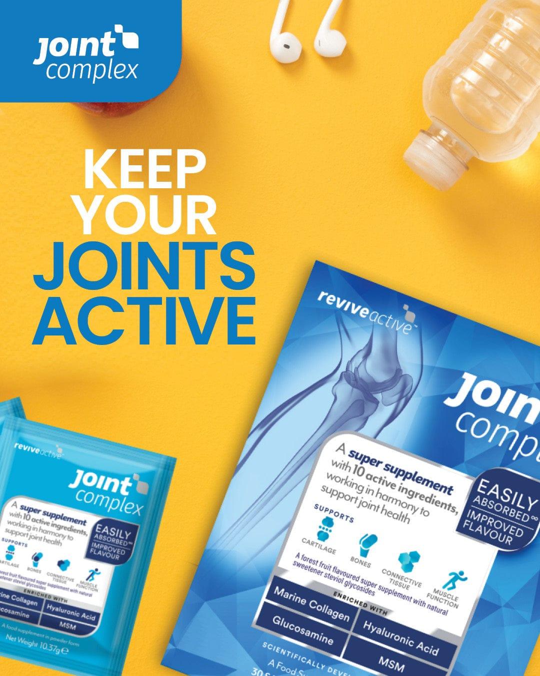 Revive Active Joint Complex 7 Day Pack Marine Collagen, MSM, Glucosamine, Hyaluronic Acid, Forest Fruit Flavor