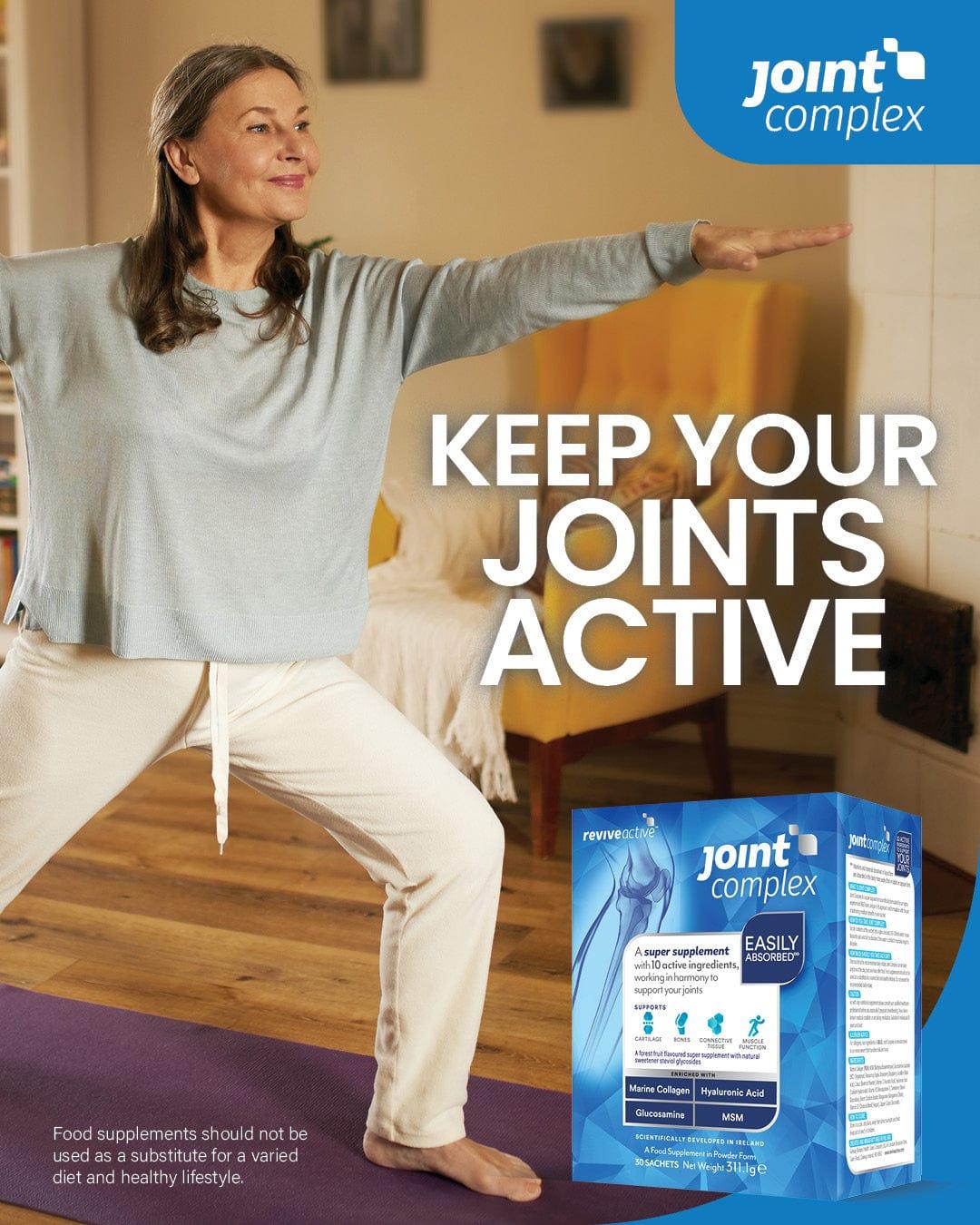 Revive Active Joint Complex 7 Day Pack Marine Collagen, MSM, Glucosamine, Hyaluronic Acid, Forest Fruit Flavor