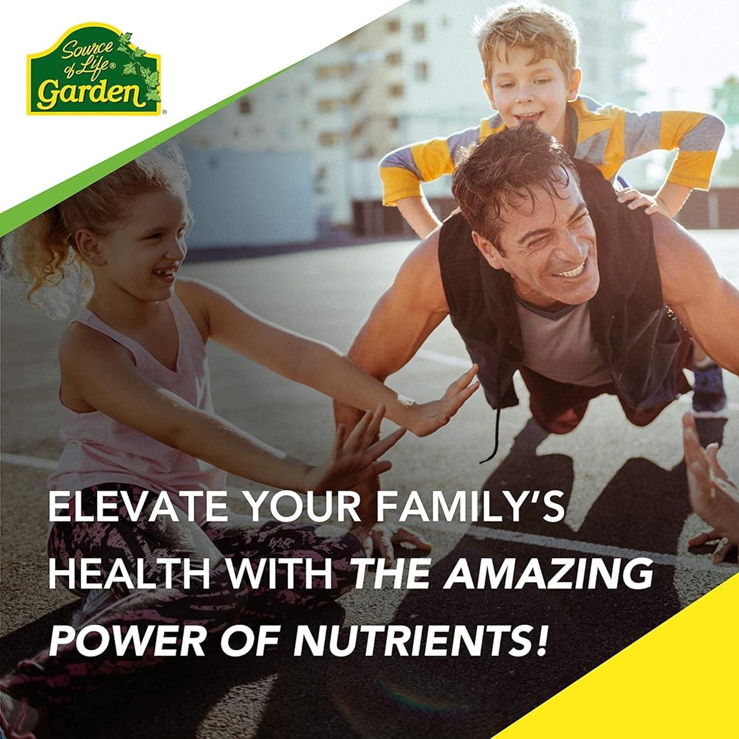 Nature's Plus Source of Life Garden Vitamin B12 60 Vegan Capsules - USDA Organic, Gluten-Free, Non-GMO Whole Food Supplement for Energy & Nervous System Support