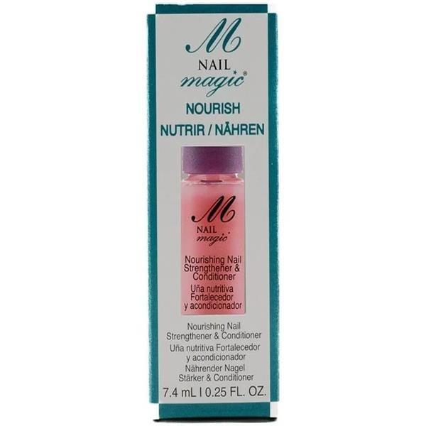 Nail Magic Nourishing Nail Strengthener & Conditioner 7.4ml - Keratin, Argan Oil, Bamboo Extract for Weak, Brittle, Peeling Nails - Clear Gloss Finish
