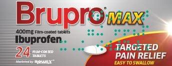 Brupro Max Ibuprofen 400mg Tablet 24 Tablets - Targeted Pain Relief