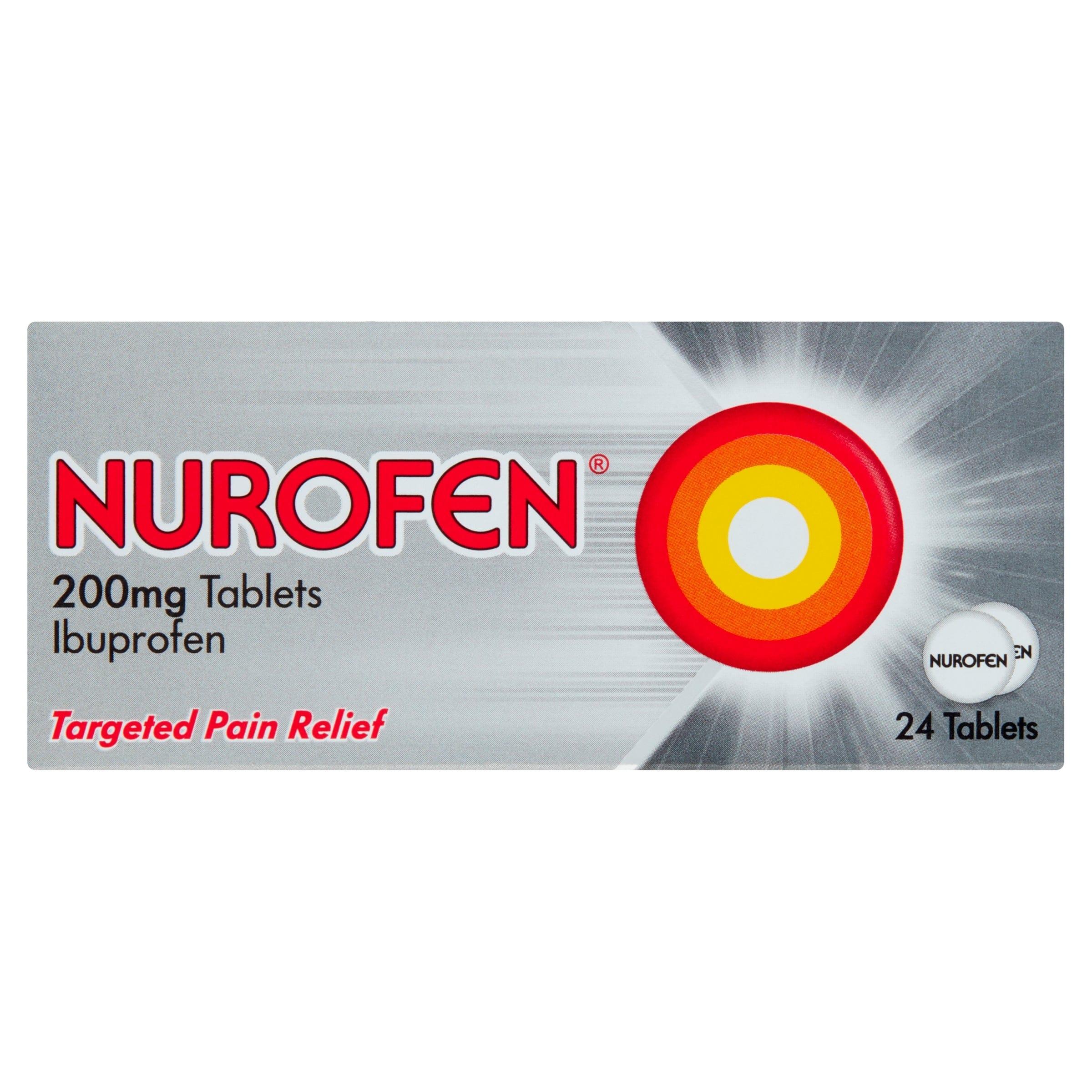 Nurofen 200mg Coated Tablets Ibuprofen 48 Pack Pain Relief