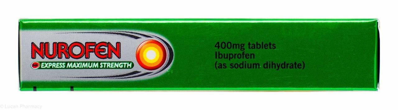 Nurofen Express Maximum Strength 400mg Tablets 24 Pack Ibuprofen