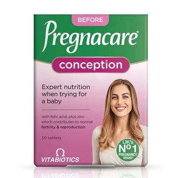 Vitabiotics Pregnacare Conception 30 Tablets - Supports Fertility & Reproduction with Folic Acid, Inositol, Vitamins D & B12, CoQ10 & Zinc