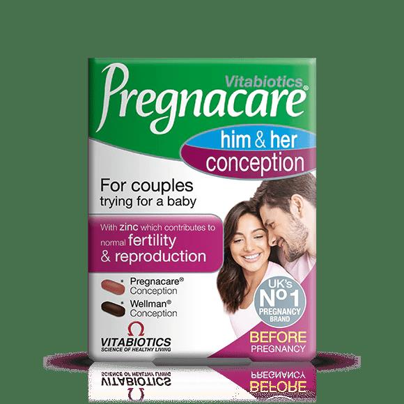 Vitabiotics Pregnacare Him & Her Conception for Couples - Fertility & Reproduction