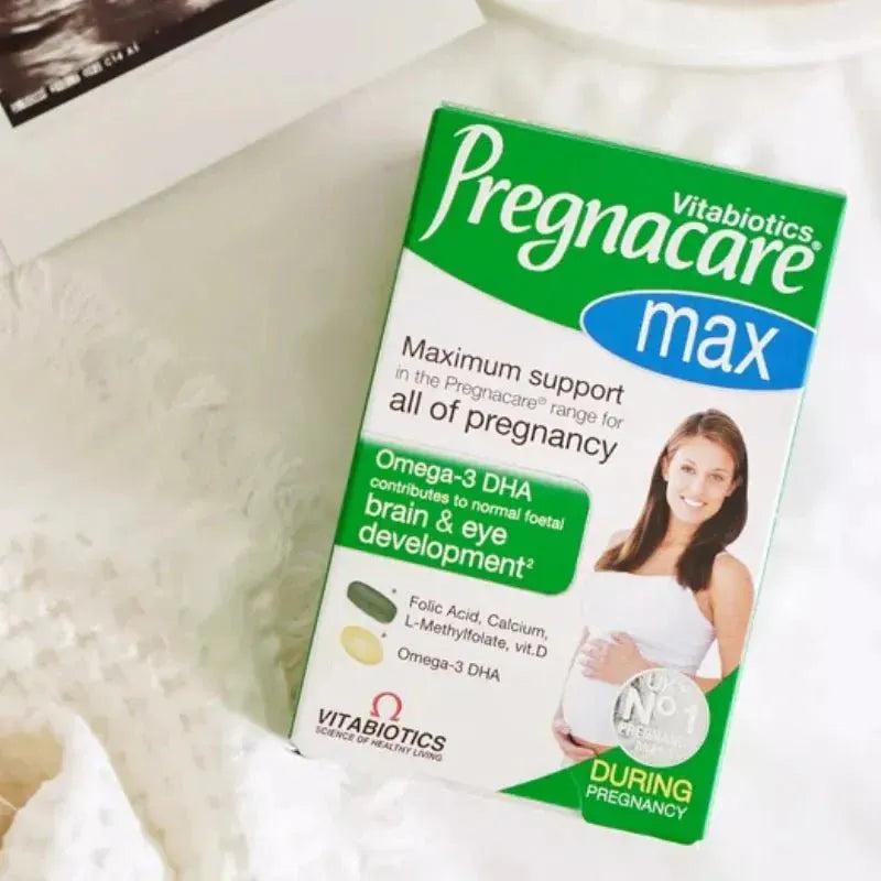 Vitabiotics Pregnacare Max Pregnancy Supplement with Folic Acid, Calcium, L-Methylfolate, Vitamin D, Omega-3 DHA