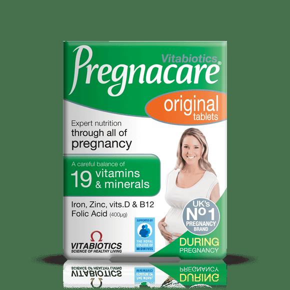 Vitabiotics Pregnacare Original 90 Tablets - 19 Vitamins & Minerals, Folic Acid, During Pregnancy