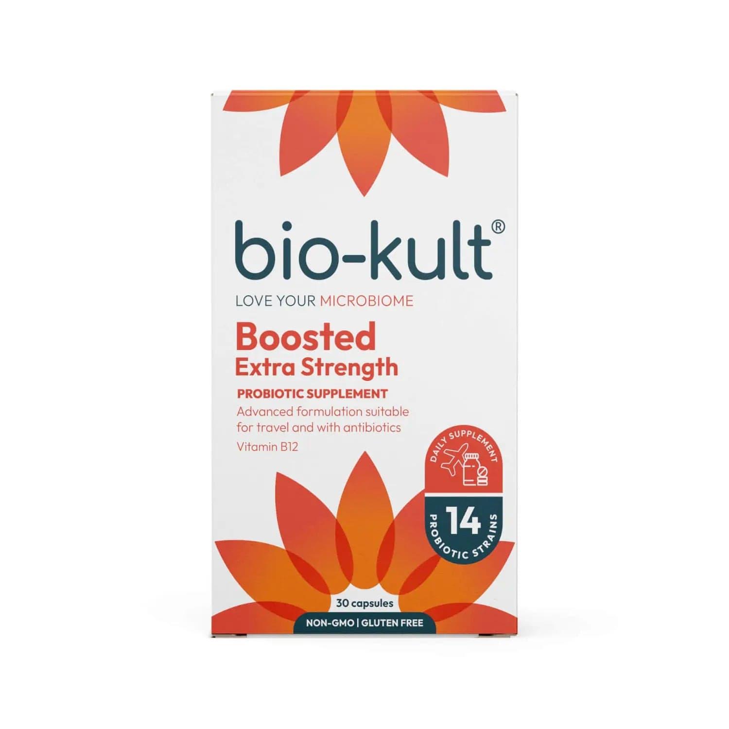 Bio-Kult Boosted Probiotic Supplement 30 Capsules Extra Strength 14 Strains