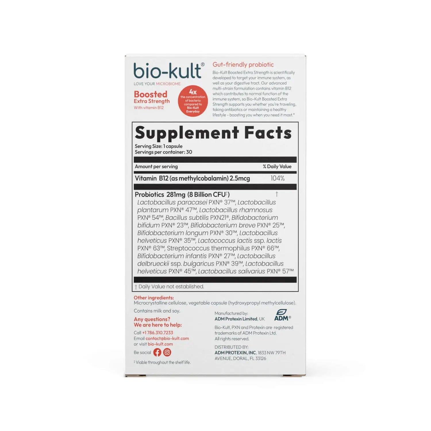 Bio-Kult Boosted Probiotic Supplement 30 Capsules Extra Strength 14 Strains