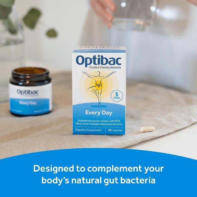 Optibac Every Day Probiotics 30 Capsules - Sugar-free, Gluten-free, Vegetarian, GMO free