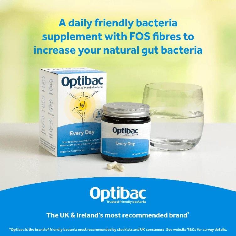 Optibac Every Day Probiotics 30 Capsules - Sugar-free, Gluten-free, Vegetarian, GMO free