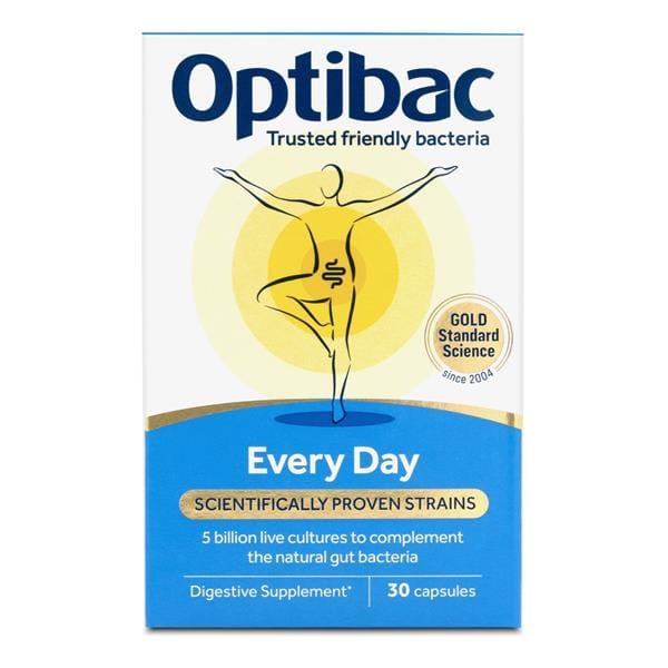 Optibac Every Day Probiotics 30 Capsules - Sugar-free, Gluten-free, Vegetarian, GMO free