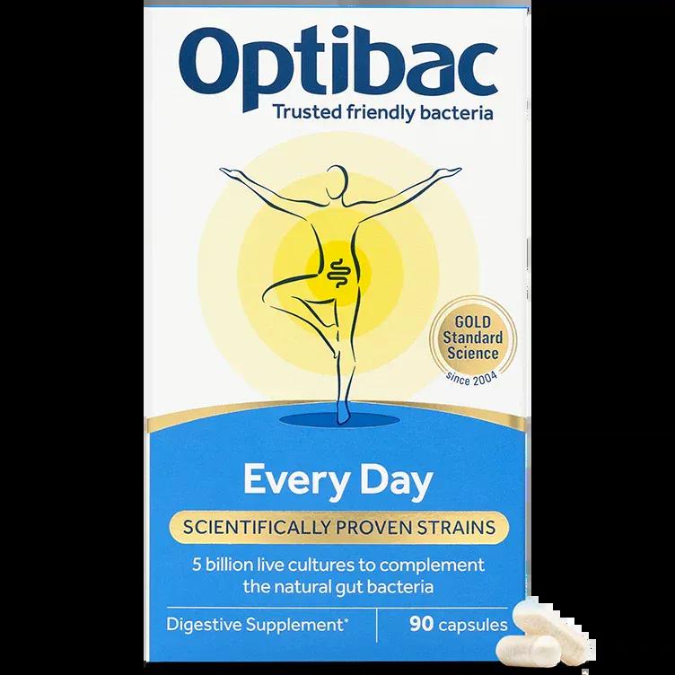 Optibac Every Day Probiotics - 90 capsules - Digestive Health - 5 Billion CFU