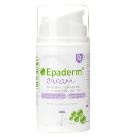 Epaderm Cream 50g Dry Skin Hydration Non-Greasy Doctor Recommended Suitable for all ages