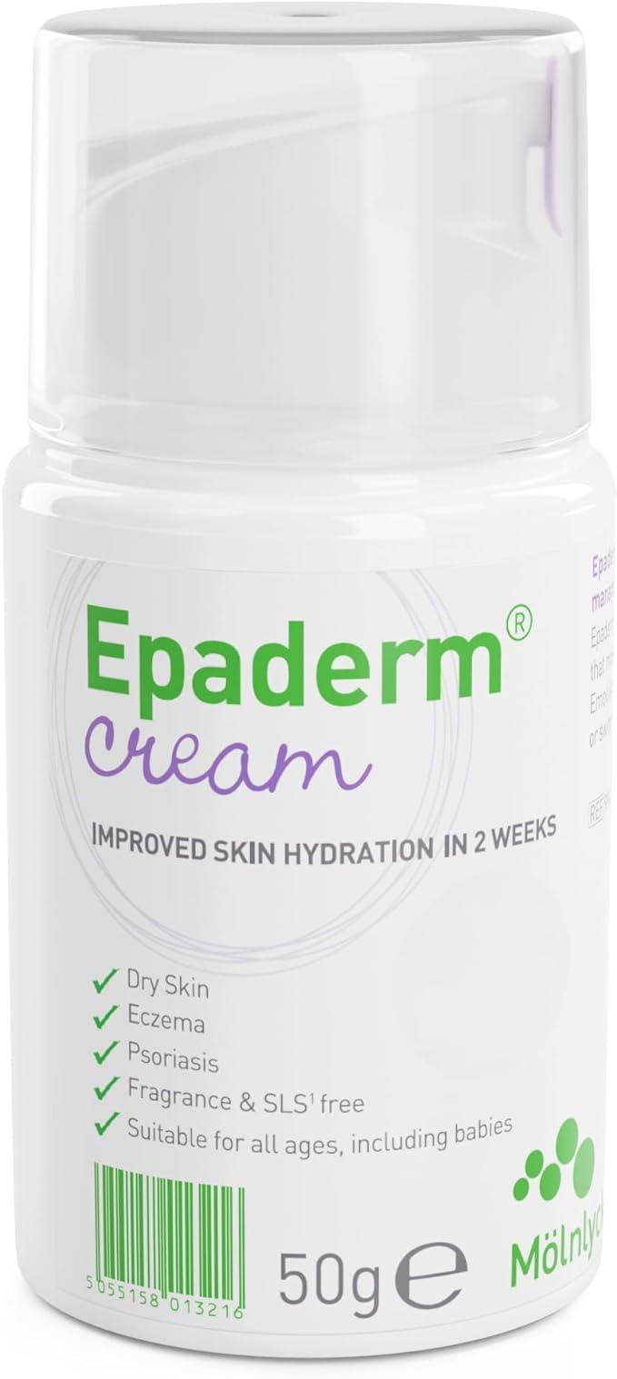 Epaderm Cream 50g Dry Skin Hydration Non-Greasy Doctor Recommended Suitable for all ages