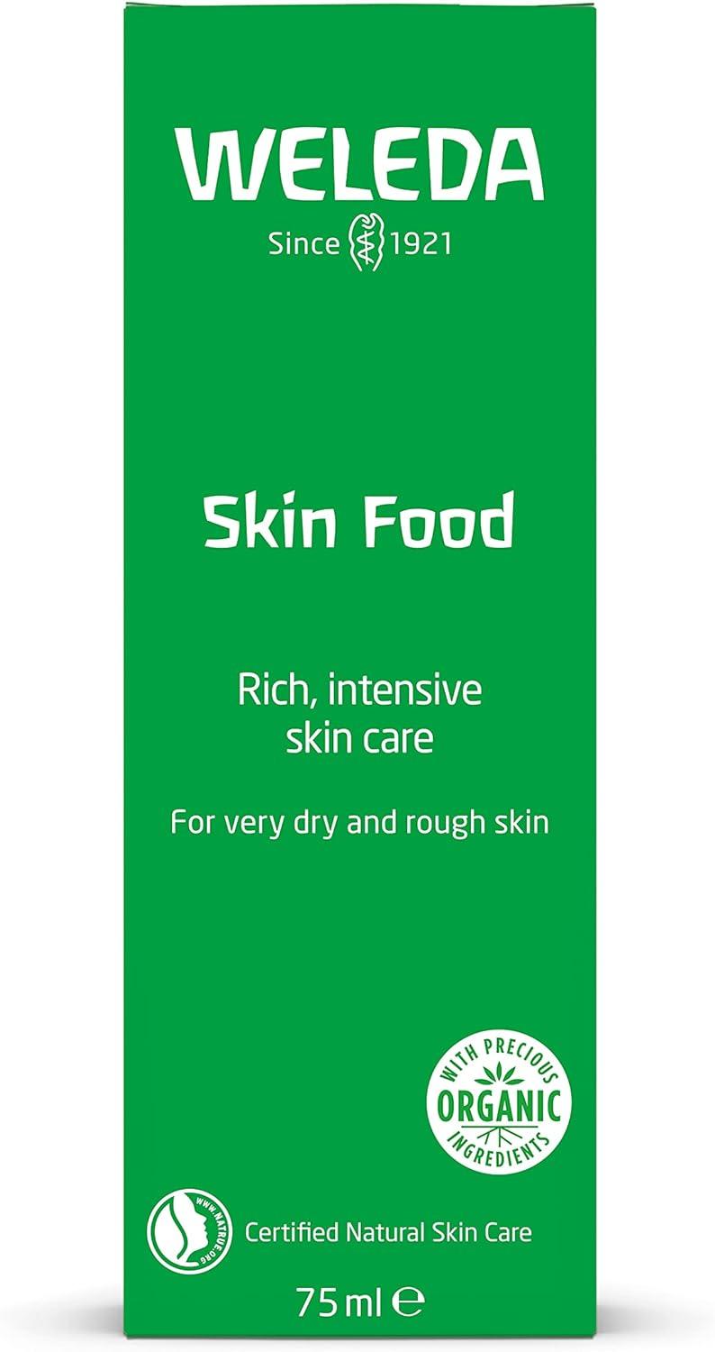 Weleda Skin Food 75ml for Face or Body, Rich, intensive skin care, for very dry and rough skin. Image Features: Organic, Certified Natural Skin Care