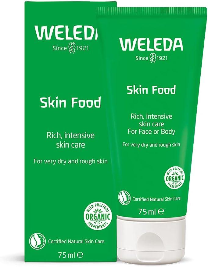 Weleda Skin Food 75ml for Face or Body, Rich, intensive skin care, for very dry and rough skin. Image Features: Organic, Certified Natural Skin Care