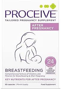 Proceive Breastfeeding Capsules 60 Pack - Key Nutrients for Breastfeeding Mothers - Vitamins & Minerals
