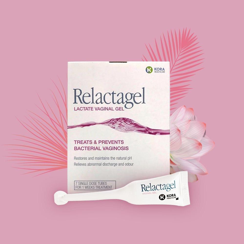 Relactagel Lactate Vaginal Gel - Treats & Prevents Bacterial Vaginosis, 7 Pack, Restores pH, Relieves Discharge & Odour