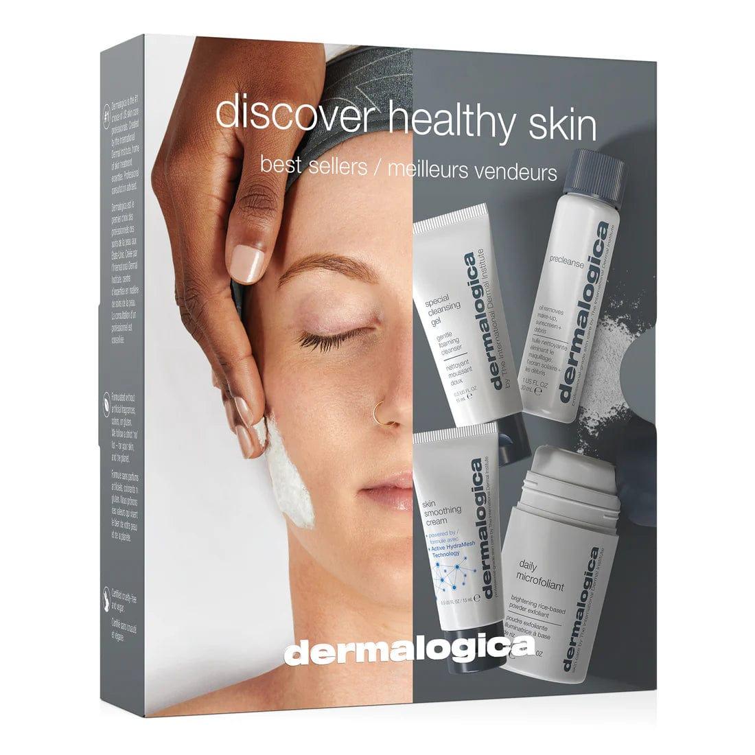 Dermalogica Discover Healthy Skin Kit for All Skin Types - Precleanse, Special Cleansing Gel, Daily Microfoliant, Skin Smoothing Cream