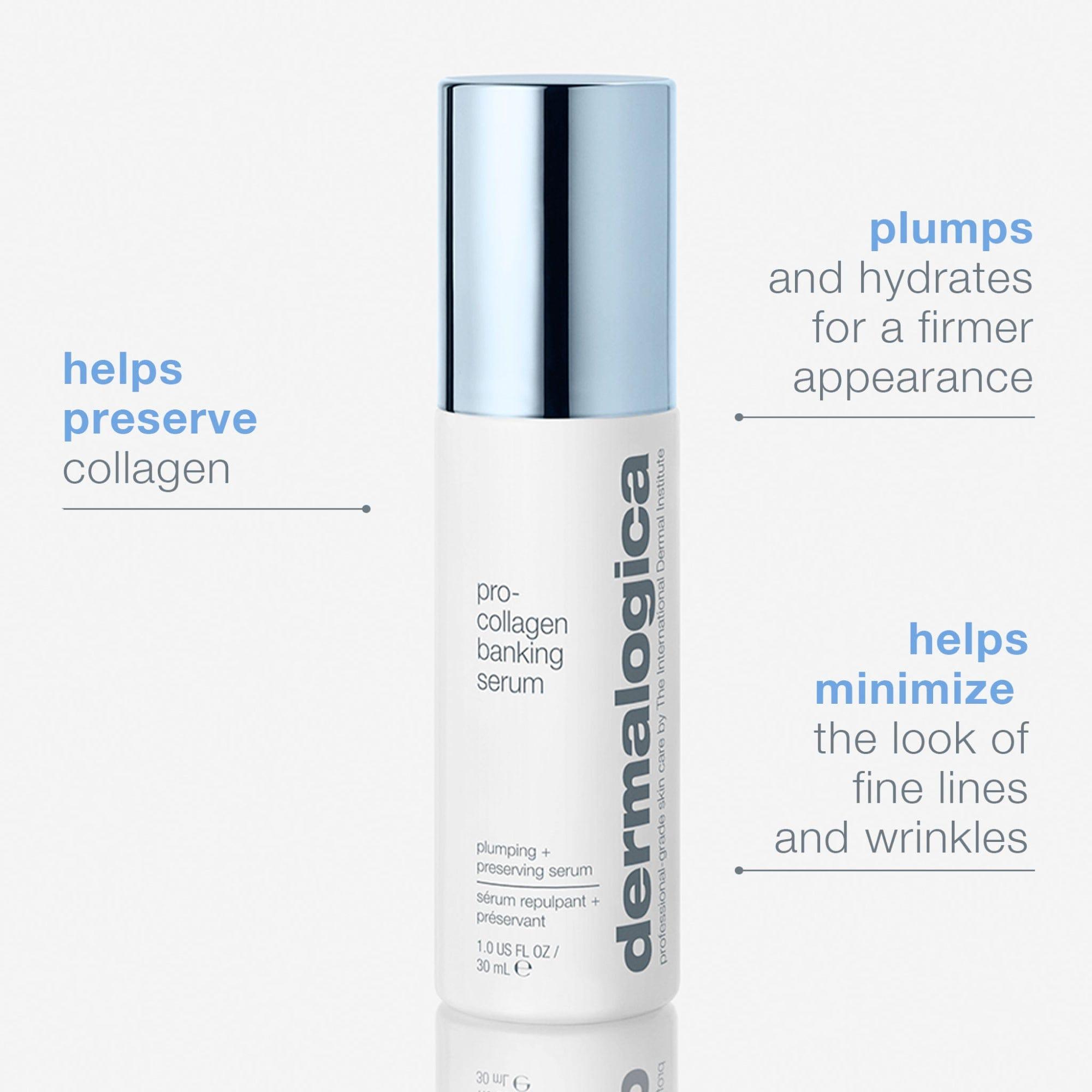 Dermalogica Pro-Collagen Banking Serum, 30 ml, with amino acids + dipeptide, plumping + preserving serum