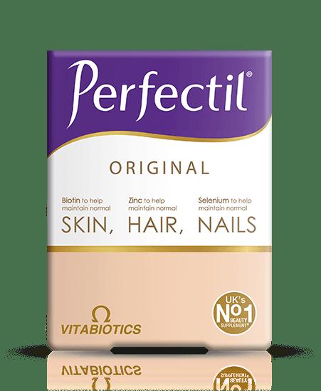 Vitabiotics Perfectil Original Supplement for Skin, Hair & Nails - 30 Tablets. Contains Biotin, Zinc & Selenium