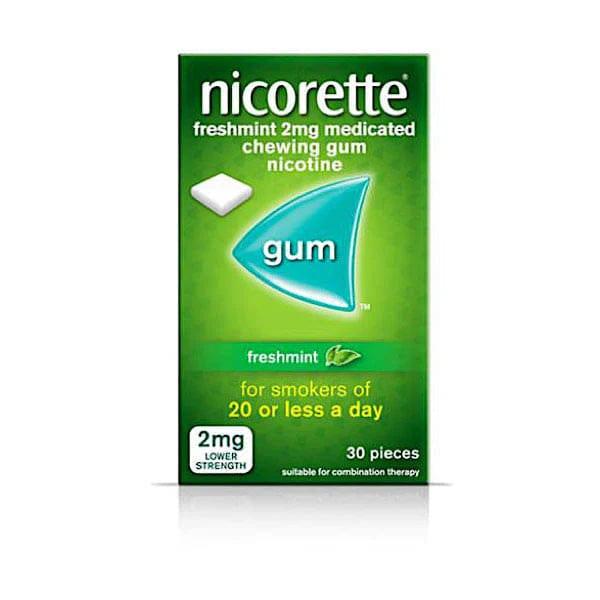 Nicorette Freshmint 2mg Nicotine Gum (30) - Medicated Chewing Gum