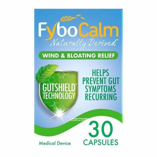 FyboCalm Wind & Bloating Relief 30 Capsules - Relieves bloating, wind and abdominal pain in 2 hours